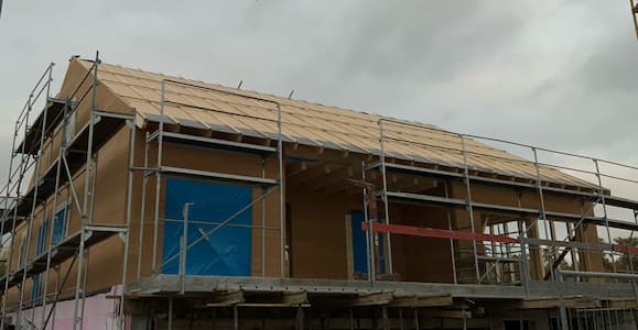 Hausbau in Holzständerbauweise